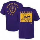 Men's Minnesota Vikings Purple Liquid Camo Logo T Shirt