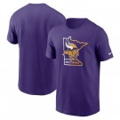 Men's Minnesota Vikings Purple Local Essential T Shirt