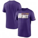 Men's Minnesota Vikings Purple Sideline Impact Legend Performance T Shirt 528