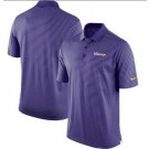 Men's Minnesota Vikings Purple Sideline Lock Up Victory Performance Polo
