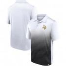 Men's Minnesota Vikings White Black Parameter Polo