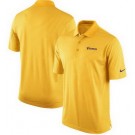 Men's Minnesota Vikings Yellow Sideline Lock Up Victory Performance Polo