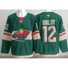 Men's Minnesota Wild #12 Matthew Boldy Green Authentic Jersey