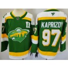 Men's Minnesota Wild #97 Kirill Kaprizov Green Alternate Authentic Jersey