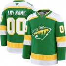 Men's Minnesota Wild Customized Kelly Green Alternate Fanatics Authentic Jersey