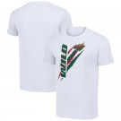 Men's Minnesota Wild Starter White Color Scratch T Shirt