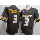 Men's Missouri Tigers #3 Luther Burden III Black College Football Jersey