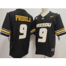 Men's Missouri Tigers #9 Beau Pribula Black College Football Jersey
