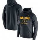 Men's Missouri Tigers Black Football Oopty Oop Club Fleece Pullover Hoodie