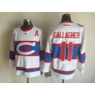 Men's Montreal Canadiens #11 Brendan Gallagher White Throwback Jersey