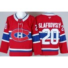 Men's Montreal Canadiens #20 Juraj Slafkovsky Red Authentic Jersey