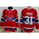Men's Montreal Canadiens #31 Carey Price Red Authentic Jersey