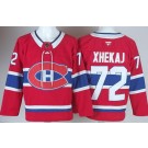 Men's Montreal Canadiens #72 Arber Xhekaj Red Authentic Jersey