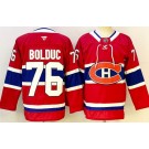 Men's Montreal Canadiens #76 Zack Bolduc Red Authentic Jersey