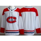 Men's Montreal Canadiens Blank White Authentic Jersey