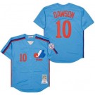Men's Montreal Expos #10 Andre Dawson Blue 1982 Throwback Jersey
