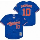 Men's Montreal Expos #10 Andre Dawson Blue Mesh Throwback Jersey