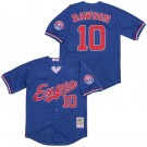Men's Montreal Expos #10 Andre Dawson Blue Throwback Jersey