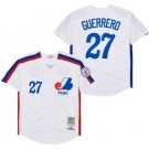 Men's Montreal Expos #27 Vladimir Guerrero White 2000 Throwback Jersey