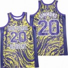 Men's Montverde Academy Eagles #20 Ben Simmons Yellow Basketball Jersey
