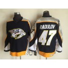 Men's Nashville Predators #47 Alexander Radulov Black Throwback Jersey