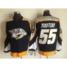 Men's Nashville Predators #55 Jordin Tootoo Black Throwback Jersey