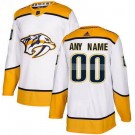 Men's Nashville Predators Customized White Authentic Jersey