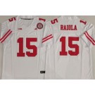 Men's Nebraska Huskers #15 Dylan Raiola White College Football Jersey