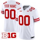 Men's Nebraska Huskers Custom Limited White FUSE College Football Jersey
