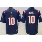 Men's New England Patriots #10 Drake Maye Limited Navy Vapor Jersey