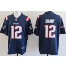 Men's New England Patriots #12 Tom Brady Limited Navy Vapor Jersey