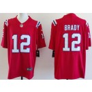 Men's New England Patriots #12 Tom Brady Limited Red Vapor Jersey