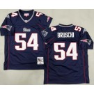 Men's New England Patriots #54 Tedy Bruschi Navy 1996 Throwback Jersey