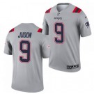 Men's New England Patriots #9 Matt Judon Limited Gray Inverted Vapor Jersey