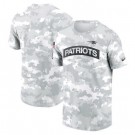 Men's New England Patriots Arctic Camo 2024 Salute To Service Performance T Shirt