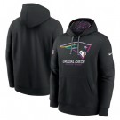 Men's New England Patriots Black 2024 Crucial Catch Club Pullover Hoodie