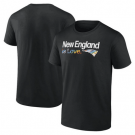 Men's New England Patriots Black City Pride Team V Neck T Shirt