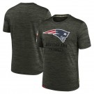 Men's New England Patriots Gray 2022 Salute to Service Velocity Team T Shirt