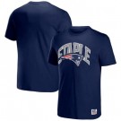 Men's New England Patriots Navy NFL x Staple Logo Lockup T Shirt