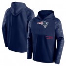 Men's New England Patriots Navy Shade Defender Raglan Pullover Hoodie