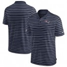 Men's New England Patriots Navy Sideline Lock Up Victory Performance Polo