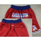 Men's New England Patriots Red Just Don Shorts