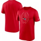 Men's New England Patriots Red Legend Icon T-Shirt
