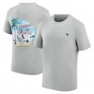 Men's New England Patriots Tommy Bahama Gray Thirst & Gull T Shirt