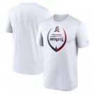 Men's New England Patriots White Icon Legend Performance T Shirt