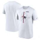 Men's New England Patriots White Legend Icon Performance T Shirt