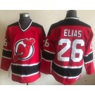 Men's New Jersey Devils #26 Patrik Elias Red Black Throwback Jersey