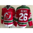 Men's New Jersey Devils #26 Patrik Elias Red Green Throwback Jersey