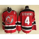 Men's New Jersey Devils #4 Scott Stevens Red Throwback Jersey