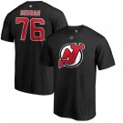 Men's New Jersey Devils #76 PK Subban Black Printed T Shirt 112197